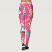 Frohe Ostern, sonnige Wünsche und farbenfrohe Eier Leggings (Rückseite)
