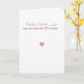 Frohe Ostern später Karte (Gelbe Blume)