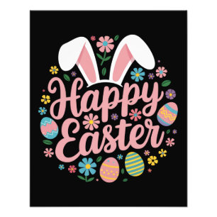Frohe Ostern Sprüche Ei Hase Fotodruck