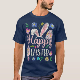 Frohe Ostern Sprüche Ei Hase T-Shirt