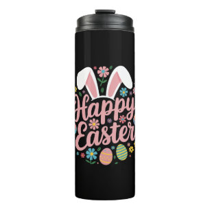 Frohe Ostern Sprüche Ei Hase Thermosbecher