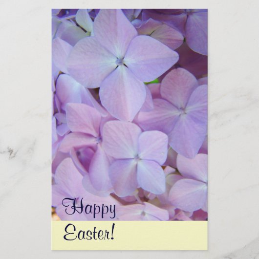 Frohe Ostern! Stationery Custom Lavender Blume Briefpapier (Vorderseite)