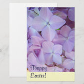 Frohe Ostern! Stationery Custom Lavender Blume Briefpapier (Vorne/Hinten)