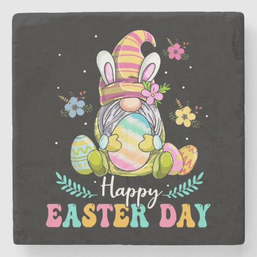 Frohe Ostern Steinuntersetzer (Vorderseite)
