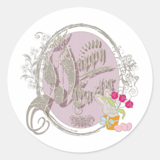 Frohe Ostern - Sticker (Vorderseite)