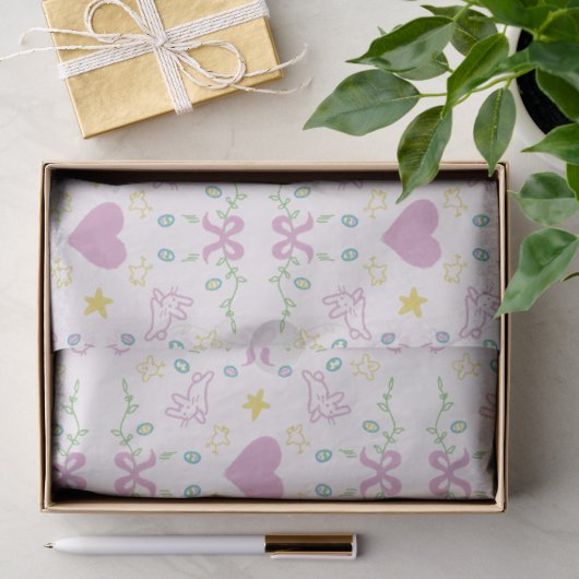 Frohe Ostern Süße Grüße Seidenpapier (Geschenk)