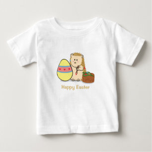 Frohe Ostern: Süße Igel malen Ei Baby T-shirt