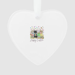 Frohe Ostern Süße Katzenliebhaber Hase Ostertag Fr Ornament