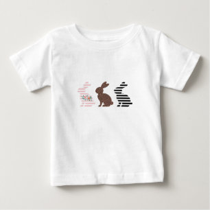 Frohe Ostern Süße Ostern Leopard Hase Kaninchen Baby T-shirt