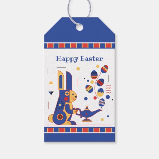 Frohe Ostern Süße Personalisierte Geschenkanhänger (Vorderseite)