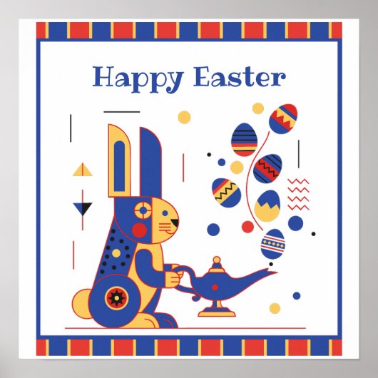 Frohe Ostern Süße Personalisierte Poster (Vorne)