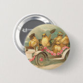 Frohe Ostern Süße Vintage-Ostern Button (Vorne & Hinten)