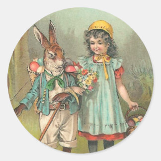 Frohe Ostern Süße Vintage-Ostern Runder Aufkleber