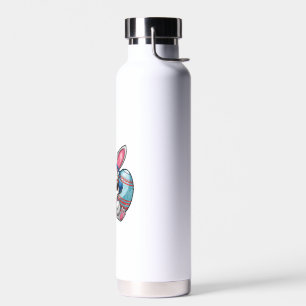 Frohe Ostern Süßer Hase beim Videospiel Kind Trinkflasche