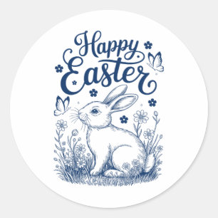 Frohe Ostern Süßer Hase Bunny Ostern Frauen Kinder Runder Aufkleber