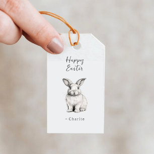 Frohe Ostern Süßer Hase Geschenkanhänger
