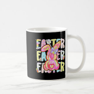 Frohe Ostern Süßer Hase Kokette Schleife Mädchen F Kaffeetasse