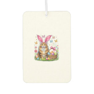 Frohe Ostern Süßer Hase Maine Coon Katze Ostereier Autolufterfrischer