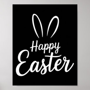 Frohe Ostern Süßer Hase Osterhase Ostertag Jungen Poster