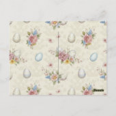 Frohe Ostern Süßer Hase Postkarte (Rückseite)