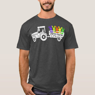 Frohe Ostern Süßer Osterhase Traktor Vintage T-Shirt