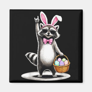 Frohe Ostern süßer Waschbär Männer Frauen Kinder J Magnet