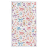 Frohe Ostern Süßes Mädchen Kokette-Hasen-Geschenkt Kleine Geschenktüte (Rückseite)