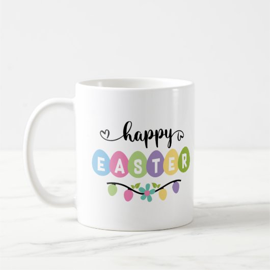 Frohe Ostern Sweatshirt Kaffeetasse (Links)