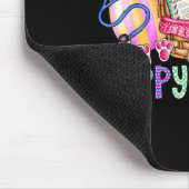 Frohe Ostern Tag Ei Hase Krankenschwester Stethosk Mousepad (Ecke)