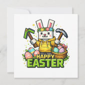 Frohe Ostern Tag Hase Ei Gamer Video (Rückseite)