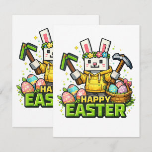 Frohe Ostern Tag Hase Ei Gamer Video Karte
