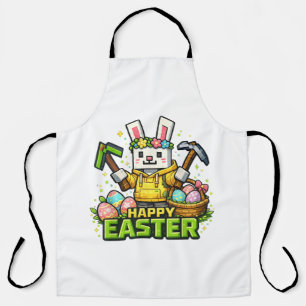 Frohe Ostern Tag Hase Ei Gamer Video Schürze