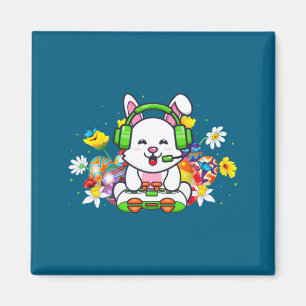 Frohe Ostern Tag Hase Ei Jungen Mädchen Kinder Gam Magnet