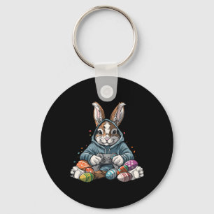 Frohe Ostern Tag Hase Ei Lustig Jungen Mädchen Kin Schlüsselanhänger