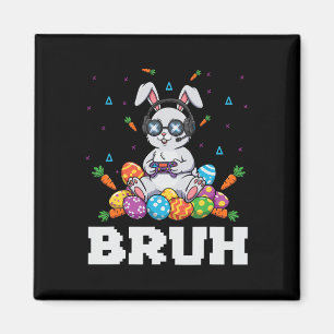 Frohe Ostern Tag Hase Ei Videospiele Kinder Männer Magnet