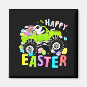Frohe Ostern Tag Hase Monster Truck für Kinder Jun Magnet