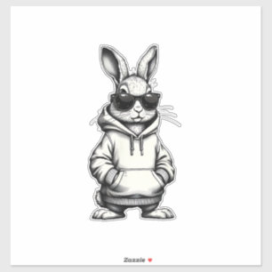 Frohe Ostern Tag Hase Ostern Jungen Mädchen Teenag Aufkleber