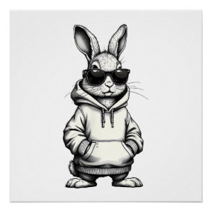 Frohe Ostern Tag Hase Ostern Jungen Mädchen Teenag Poster