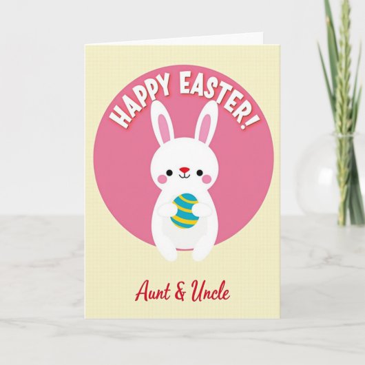 Frohe Ostern Tante Onkel Karte (Vorderseite)