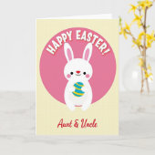 Frohe Ostern Tante Onkel Karte (Gelbe Blume)