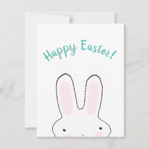 Frohe Ostern teal lustiger Hase benutzerdefinierte Karte