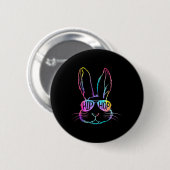 Frohe Ostern Tie Dye Bunny Sungles Hip Hop Männer Button (Vorne & Hinten)