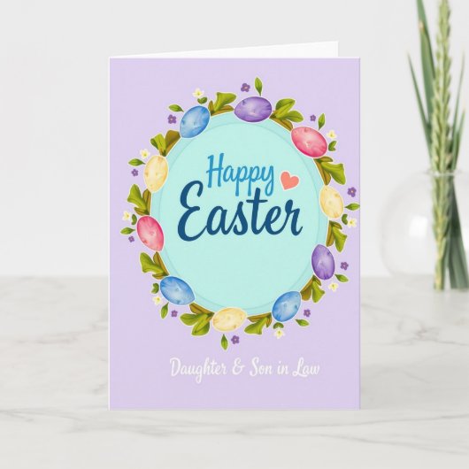 Frohe Ostern Tochter Sohn Karte (Vorderseite)