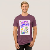 Frohe Ostern Tri-Blend Shirt (Vorderseite voll)