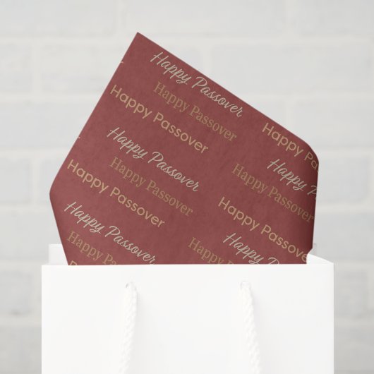 Frohe Ostern-Typografie Seidenpapier (Geschenktüte)