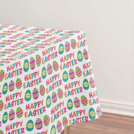 Frohe Ostern Typografie Tischdecke (Beispiel)