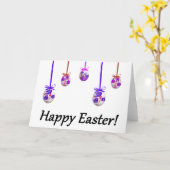 Frohe Ostern! (Ukrainisch-inspiriert) Karte (Gelbe Blume)