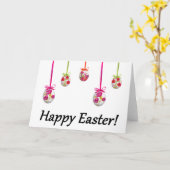 Frohe Ostern! (Ukrainisch-inspiriert) Karte (Gelbe Blume)