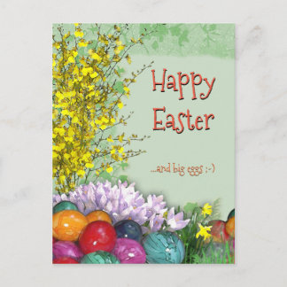 Frohe Ostern und große Eier ;-) Feiertagspostkarte