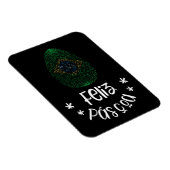 Frohe Ostern und Ostern Ei mit brasilianischer Fla Magnet (Rechte Seite)